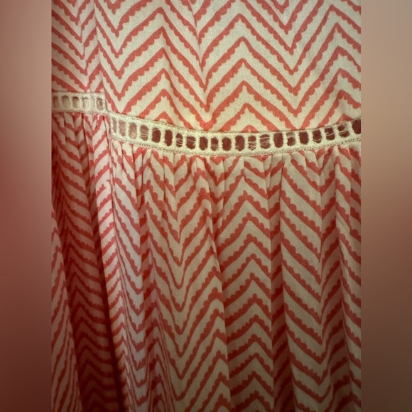 Gul Hurgel Women's Red Chevron  Print Dress Size S - Picture 5 of 5